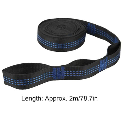 with Carabiners – 2M Heavy-Duty Adjustable Suspension Straps for Outdoor Camping, Backyard & Aerial Yoga, Includes 2 Steel Carabiners & Storage Bag