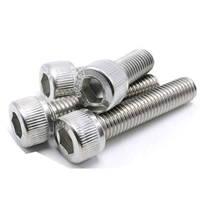 M4-0.7 x 40mm Socket Head Cap Screws Metric, Allen Socket Drive, Stainless Steel 304, Full Thread, Bright Finish, Machine Thread (20 Pcs) - size: M4-0.7 x 40mm