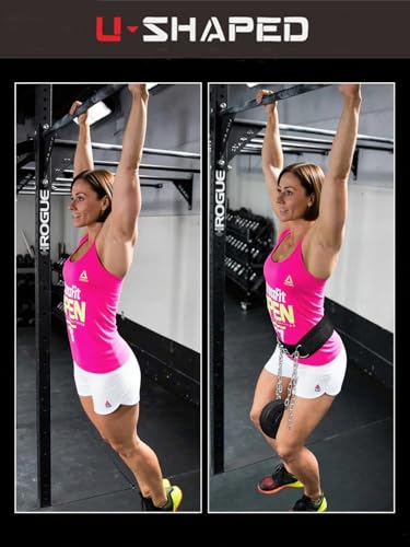 Weight Lifting Belt With Chain – Weighted Pull Up Belt | Sturdy Chain Design, Core Support for High-Intensity Training, Stabilizes Lower Back and Reduces Injury Risks