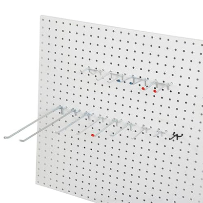 Bamboo's Grocery LoKii 60 Pack 2&4&6 Inch Silver Pegboard Hooks, 1/4" Heavy Duty Peg Board Shelving Hooks Organizer Accessories, Peg Board Tool Hangers - size: 2&4&6 Inch