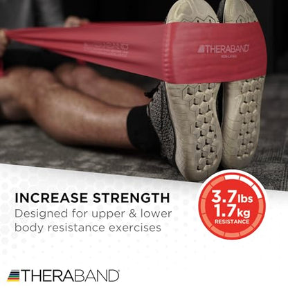 THERABAND Resistance Bands Set, Elastic Bands for Exercise & Physical Therapy, Strength Training for Upper & Lower Body Fitness - size: Beginner Set, style: Non-Latex