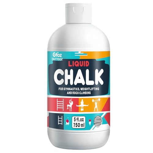 Pro Grade Liquid Chalk 2 oz or 12 oz Mess-Free Gym Chalk for Weightlifting, Gymnastics, Rock Climbing, Dancing, Dries in Seconds - style: 5 oz