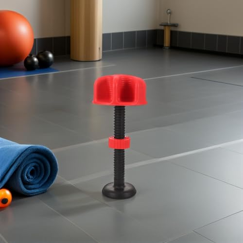 Adjustable Finger Gripper and Five- Strength Trainer Set for 2.5-4.2cm Plate Holes, Red Hand and Finger Extension Exerciser for Climbing and Arm Wrestling Strength Training
