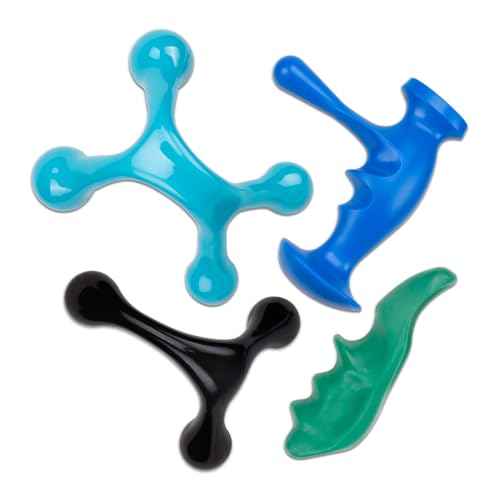 ZORZA 1Set Manual Thumb Shaped Massage Tools Featuring 3 and 4-Legged Massage Knobs for Trigger Point Pressure Massager and Deep Tissue Massage,Ideal for Stress Relief