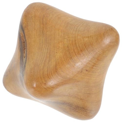 Milisten Hexagon Hand Massager Wood Hand Ball Thai Massage Trigger Point Massager Relief Tool