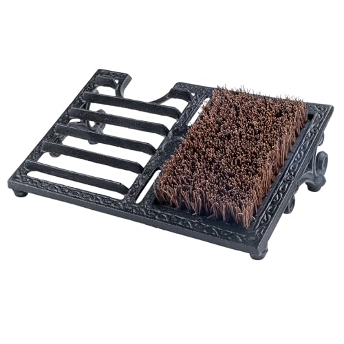Cast Iron Boot Brush Scraper Outdoor，Heavy Duty Shoe Scrapers with Brushes, Boot Scrubber and Boot Cleaner Brush for Entryway, Garden, Farm - color: Cast Iron Boot Brush