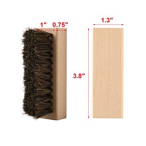 Cosmos Set of 2 Shoe Brush Cleaner Kit, Suede & Leather Polish Brush Set, Crepe Brush Eraser & Stain Remover for Cleaning Polishing Suede, Boots, Shoes & Handbag