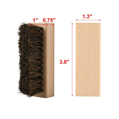 Cosmos Set of 2 Shoe Brush Cleaner Kit, Suede & Leather Polish Brush Set, Crepe Brush Eraser & Stain Remover for Cleaning Polishing Suede, Boots, Shoes & Handbag
