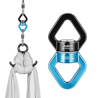 Black Blue Swing Swivel, 30 KN Safest Rotational Device Hanging Accessory - color: Blue, size: 30 KN