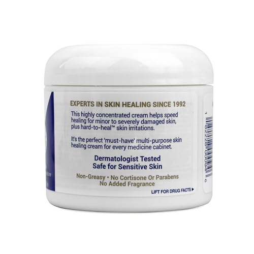 TriDerma Intense Fast Healing Cream, Decreases Healing Time for Minor Irritations, Rashes, Wounds, Cuts, Scrapes, Value Pack of 2 - 4 Ounce Jars - size: 4 Ounce (Pack of 2)