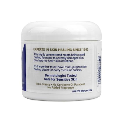 TriDerma Intense Fast Healing Cream, Decreases Healing Time for Minor Irritations, Rashes, Wounds, Cuts, Scrapes, Value Pack of 2 - 4 Ounce Jars - size: 4 Ounce (Pack of 2)