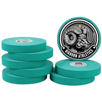 Bighorn Athletics Climbing Finger Tape with Retro Design Female Climber Tin Canister, 0.5-Inch x 45-feet, 8-Rolls, Green - color: Green