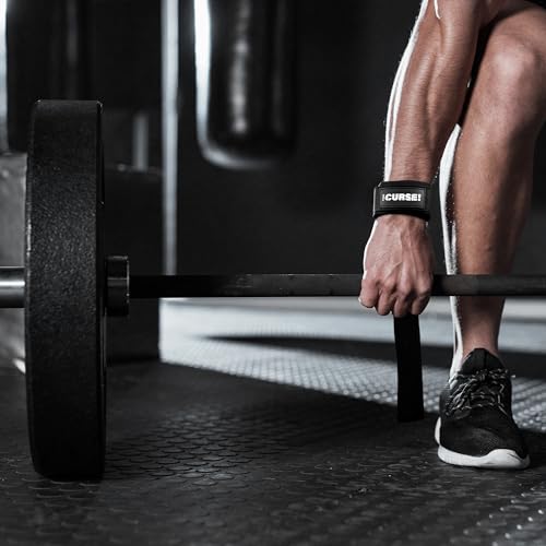 JNX Sports The Curse! Lifting Straps | 23″ Neoprene Wrist Support Weightlifting & Powerlifting Straps for Deadlifts, Rows & Gym Workouts