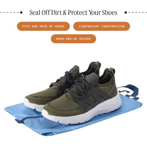 Eagle Creek Pack-It Reveal Shoe Sack - Breathable Shoe Storage Sack for Optimizing Luggage Space - Quick-Drying Material - Lightweight - Translucent Fabric - Washable - Ventilate - color: Blue Dawn