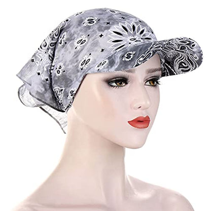 Women Printing Sun Cap Head Hat Hut 33 Hat Racks for Baseball Caps Wall Mounted - color: Coffee+grey+green
