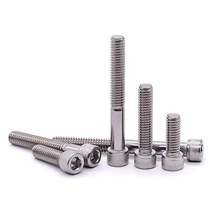 1/4-20 x 3 Socket Head Cap Screw Bolt, 304 Stainless Steel 18-8, Allen Hex Drive, Coarse Thread UNC, 10 PCS - size: 1/4-20 x 3"