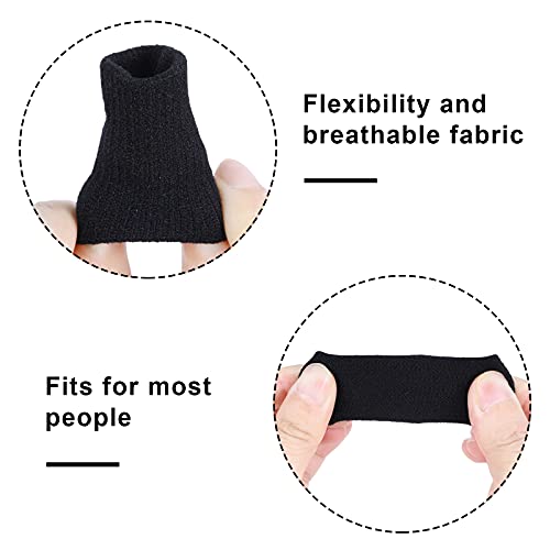 Yolev 10 Finger Splint Trigger Finger Splint Protectors Thumb Braces Support Elastic Finger Splint Compression Protector Braces for Relieving Pain Arthritis Aids