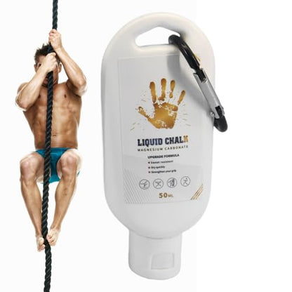 Lifting Chalk Liquid Long-Lasting Liquid Chalk | Strong Grip Hand Fluid, Grip Fluid, Gym Accessories for Pole Dancing, Weightlifting, Rock Climbing, Bodybuilding, Bouldering - color: 50ML