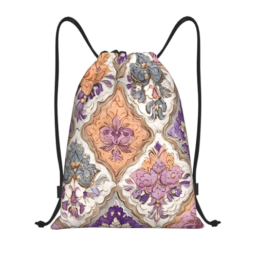Drawstring Sports Backpacks - Lightweight Swim Gym Bags for Women Men String Sackpack for Beach Travel Yoga(Small, Colorful Mandala) - color: Colorful Mandala, size: Small