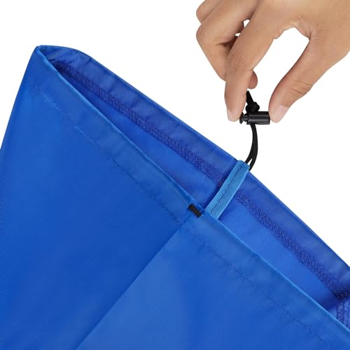 PALTERWEAR Drawstring Bag with Toggle - Nylon Cinch and Ditty Pouch for Shoes, Pantry, Closet, Travel (Red, 12 x 16 Inch, Set of 6) - color: Blue, size: 12 x 16 Inch