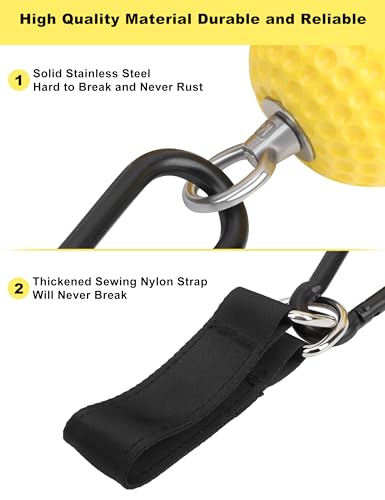 Pull Up Grips Ball Grip Strength Trainer, Climbing Grip Strength Training Pull Up Grips Handles, Cable Machine Attachments, Pull Down Attachment for Hand Wrist Finger
