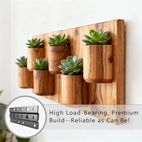 Metal Z-Style French Cleat Picture Hanger 4 inches, 8 Pairs | Non Loosen Interlocking Wall Mounting Bracket-Picture Hanger Bracket Kit (8, 4") - size: 4 Inch