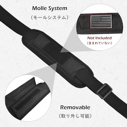 Bag Shoulder Strap Replacement Adjustable Strap with Padded Metal Hooks for Crossbody Bags Messenger Bags Laptops - color: 02# Black with Padded
