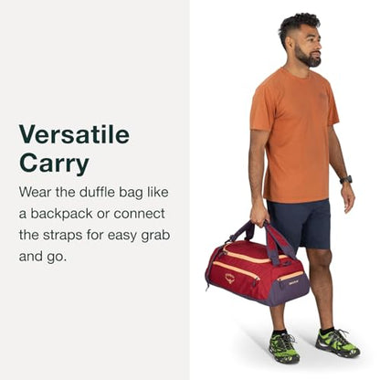 Osprey Daylite Duffel Backpack - Convertible Everyday Duffel Bag for Gym, Commute, and Travel - color: Tumbleweed Yellow/Tunnel Vision, size: 30L