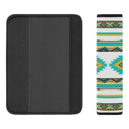2 Pack Traditional Southwestern Navajo Tribal Style Aztec Car Seat Belt Pad Soft Padded Harness Pads Strap for Child, Car Seats Pushchair Strollers High Chair Pushchair, Anti-Slip Pad - color: Pattern 1056