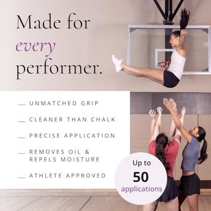 Chalkless Elevate Grip Enhancer - Cheerleading, Gymnastics and Pole Fitness Hand Chalk, Cosmetic Grade, No Uniform Residue, Dance, Pole Grip & Cheer Accessories (8g)