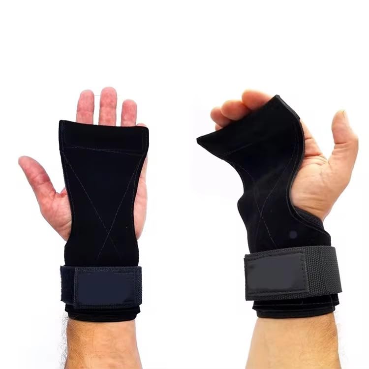 lifting straps for pull up bar – wrist weights, Adjustable Support for weightliftingDeadlift, Powerlifting, Strength Training – Gym Accessories for Men & Women (1 Pair, Black)