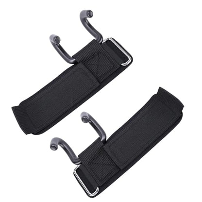 Keenso Lifting Hooks, 2PCS 330lbs Load Bearing Fitness Wrist Strap Hand Grip Support with Rubber Dipped Metal Hook for Deadlift Pull Up
