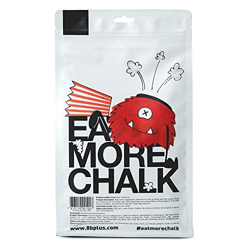 8BPLUS Chalk for Climbing, Bouldering - Premium Quality - No Fillers or Drying Agents - style: 250G Crushed