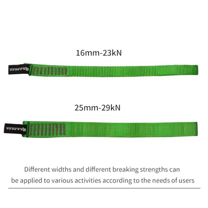 SEPEAK 25mm Nylon Tubular Webbing 1-Inch, 29kN/6520lbs, UIAA Certified Webbing Straps - color: Green, size: 66cm / 26inch | Pack of 3