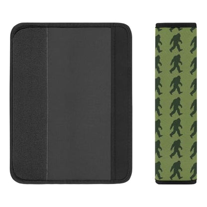 1 Pair Universal Soft and Comfortable Car Seat Belt Pad for Girls and Boys, Most Cars, Big Foot Sasquatch Green Harness Pads Strap, Neck and Shoulder Support - color: Pattern 224