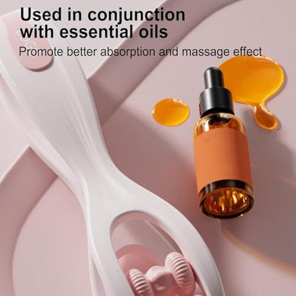 2pcs Finger Massager for Arthritis Pain Relief Manual Roller Pink | Hand Thumb Palm Foot Acupressure Massage Tools for Arthritis Massager Mothers Day Gift for Woman - color: Pink