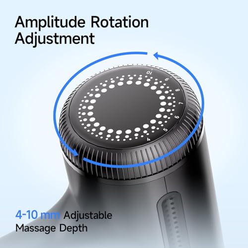 HEYCHY Super Mini Massage Gun with 4-10mm Amplitude, HSA, FSA Eligible | Travel Size, Quiet Operation, Muscle Care for Men Women Shoulder Back - color: Dark Gray