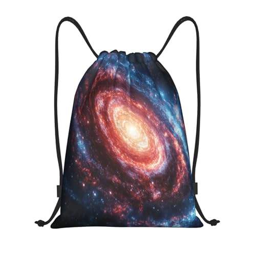 Drawstring Sports Backpacks - Lightweight Swim Gym Bags for Women Men String Sackpack for Beach Travel Yoga(Small, Galaxy Nebulae) - color: Galaxy Nebulae, size: Small
