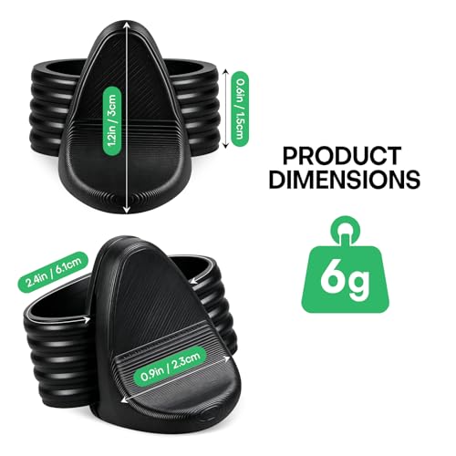 Pickleball Paddle Grip Insert, Ergonomic Finger Rest for Enhanced Control & Stable Grip, Fits Most Standard Pickleball Paddles, Pickleball Paddle Accessory 2PCS - color: black