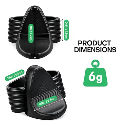 Pickleball Paddle Grip Insert, Ergonomic Finger Rest for Enhanced Control & Stable Grip, Fits Most Standard Pickleball Paddles, Pickleball Paddle Accessory 2PCS - color: black