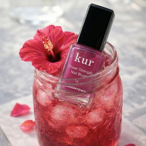 LONDONTOWN Sheer Strength Nail Blush - 2-in-1 Tinted Nail Hardener Strengthening Treatment With Jelly Finish - color: Hibiscus