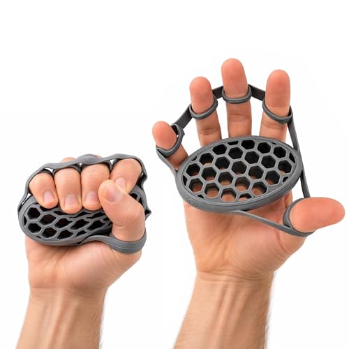 LIONTEK TEKGRIP Hand Grip Strengthener & Finger Exerciser, Dual-Action Grip and Extension Trainer with 3 Progressive Resistance Levels