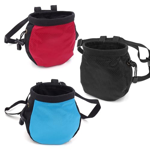 Climbing Chalk Bag - Small Chalk Bag Bouldering for Rock Climbing Chalk Pouch - color: BLUE