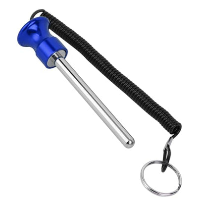 Weight Stack Pin, Gym Pin Loading Pin Aluminium Alloy Head with Pull Rope for Strength Training - color: Blue