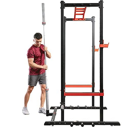 Sunny Health & Fitness Power Cage Squat Rack Attachments for Home Gym | Strength Training, Expanded Workout Variety, Durable Construction, Secure Fit, Quick Installation, Versatile Exercise Support - style: Bar Holder