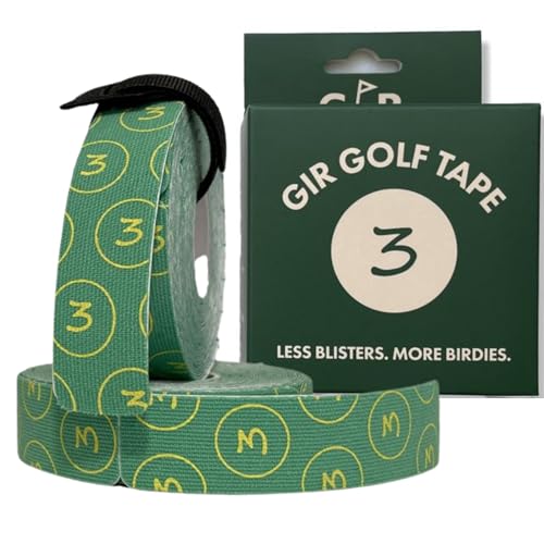 Golf Blister Tape - 2 Pack for Protection Against Blisters & Hot Spots on Hands & Fingers, Flexible, Waterproof, Pre-Cut Golf Finger Tape, Sports Athletic Tape, 4 Way Stretch - color: Augusta Green