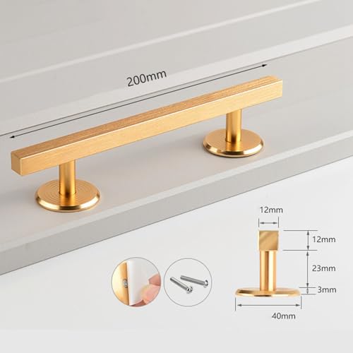 Simhoa Fingerboard Rail, 20cm Aluminum Alloy Grind Obstacle with Stable Base for Tabletop Skatepark Setups, Square Gold - color: 20cm Square Gold