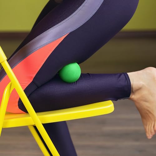2-Pack Firm Lacrosse Massage Balls (Green&Blue) | For Deep Tissue, Trigger Point & Myofascial Release Therapy, Relieve Muscle Knots - color: Green&blue