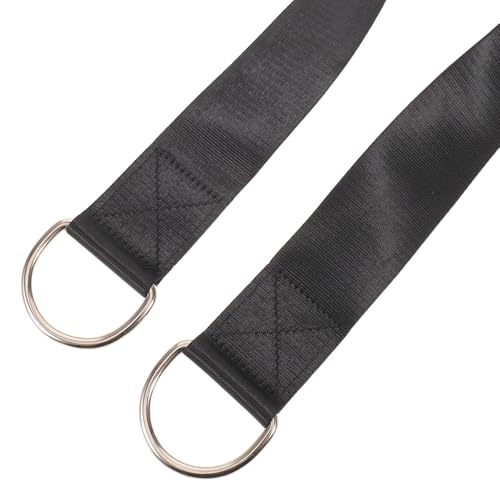 ULTECHNOVO Heavy Duty Barbell Weight Plate Belt 2pcs Nylon Loading Straps for Dumbbell and Barbell, Prevents Slippage and Disperses Waist Pressure, for Squats and High Intensity Interval