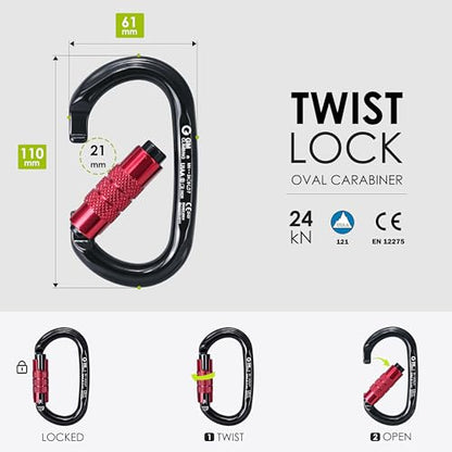 GM CLIMBING Swing Cheek Micro Pulley 30kN CE UIAA Certified - color: Pulley Kit | Bushing, Twist Lock